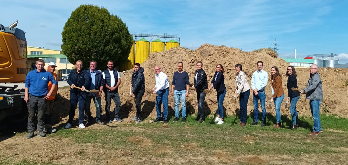 Spatenstich zur Firmenerweiterung der Ölmühle Brändle