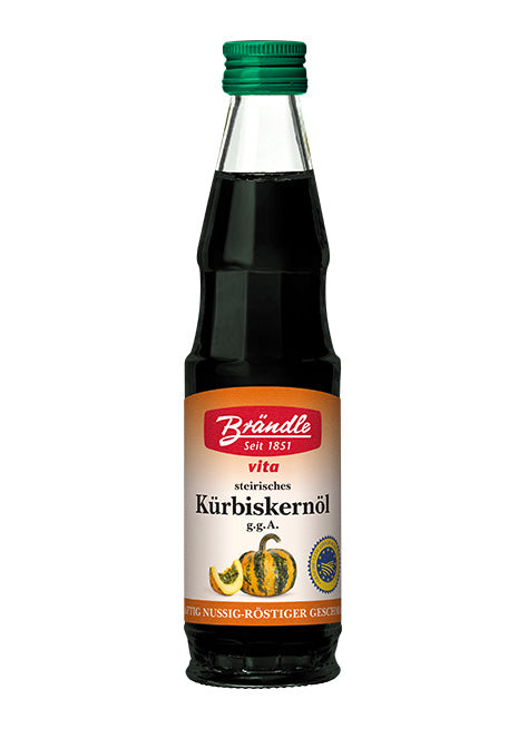 vita-Kürbiskernöl, steirisch, kaltgepresst, geröstet