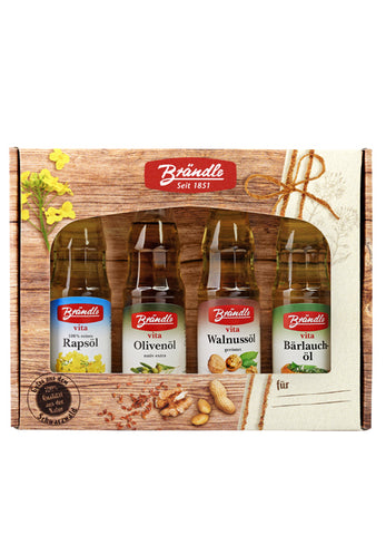 4x100ml Brändle oils in a gift set