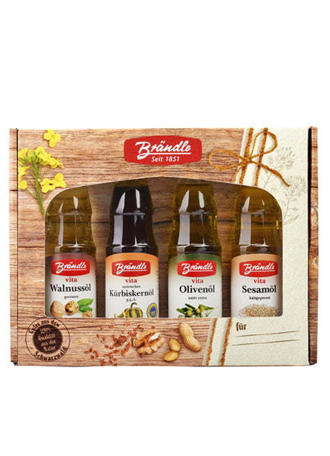 4x100ml Brändle oils in a gift set