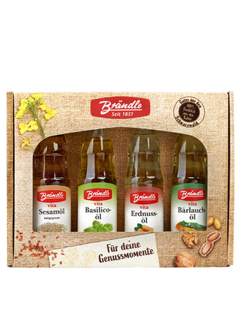 4x100ml Brändle oils in a gift set