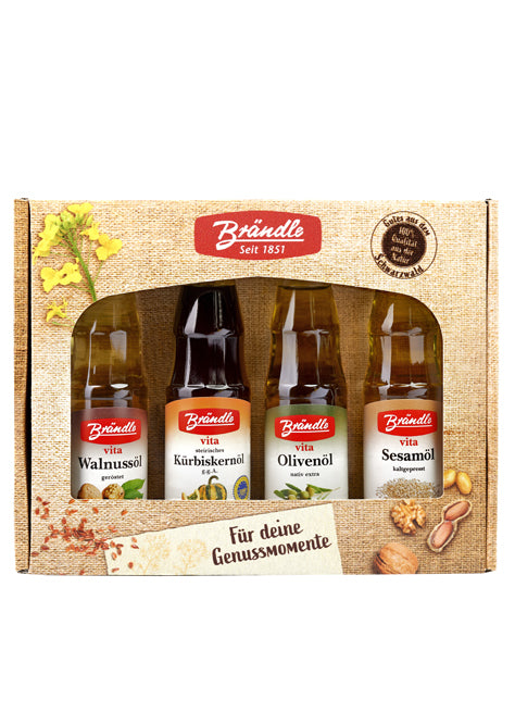 4x100ml Brändle oils in a gift set