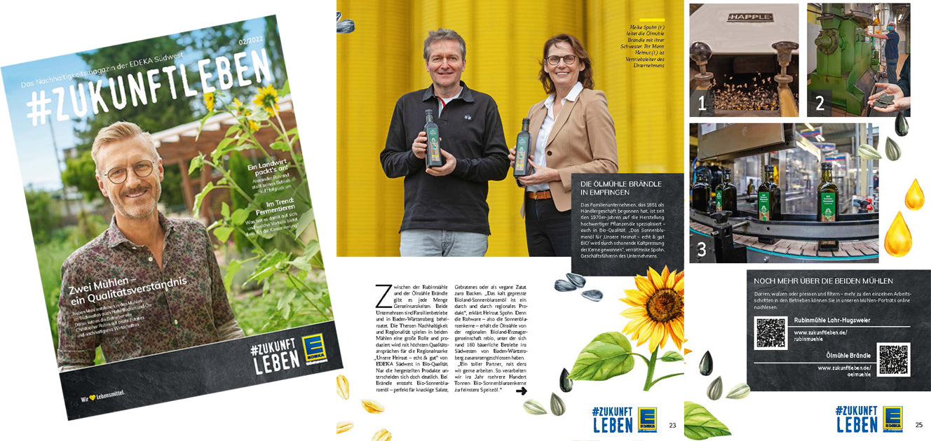Insights into the article about the company Brändle in the magazine 