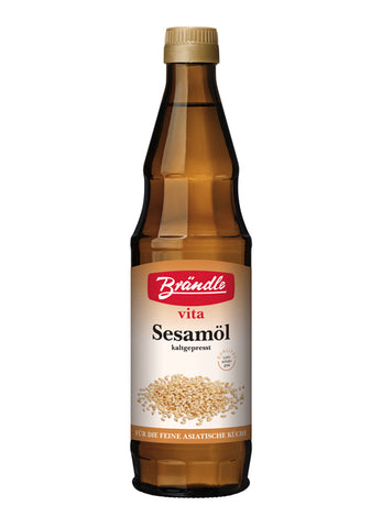 Abbildung Flasche Brändle vita Sesamöl kaltgepresst 500ml